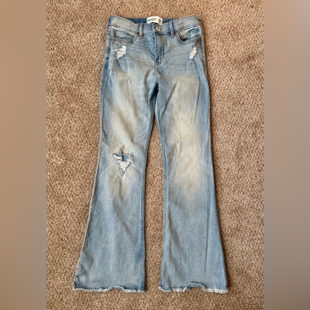 Abercrombie Kids high-rise flare jeans size 11/12 perfect condition